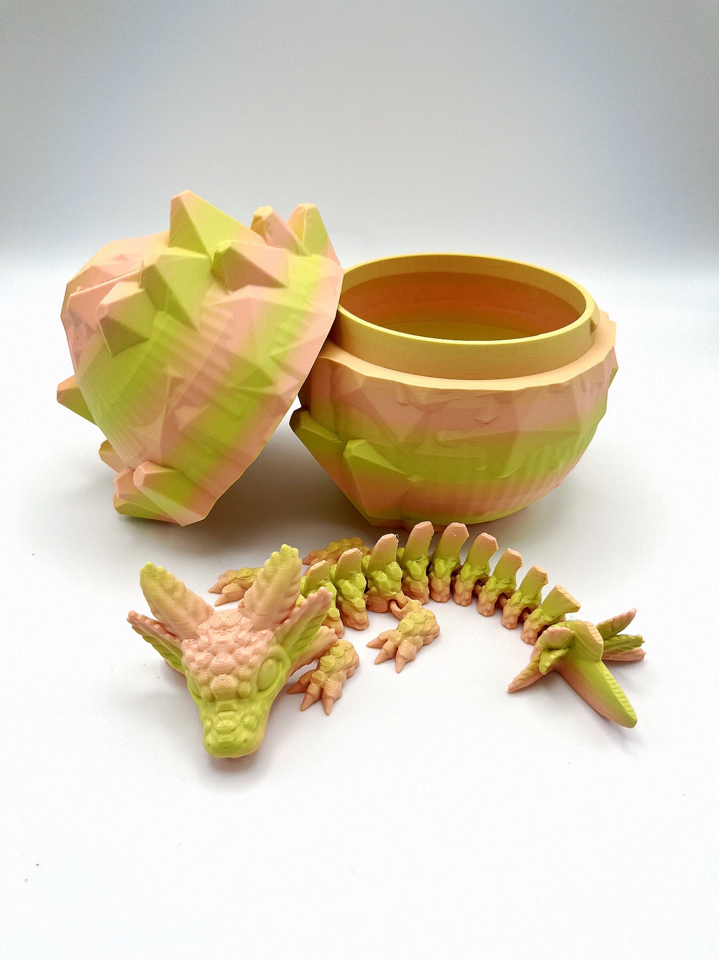 Axolotl Dragon and Crystal Egg Set