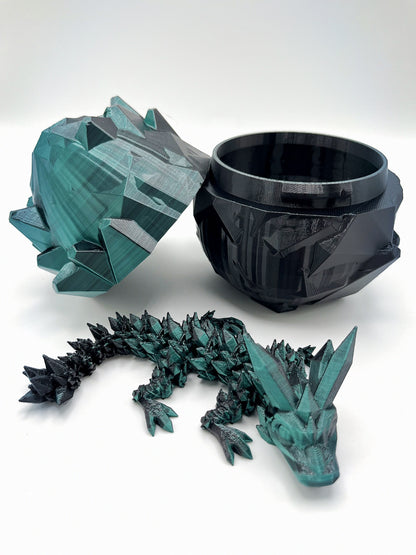 Crystal Dragon and Crystal Egg Set