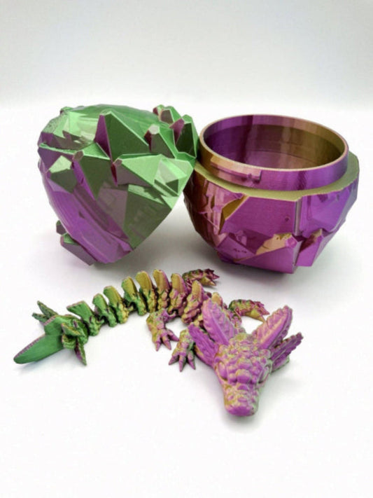 Axolotl Dragon and Crystal Egg Set