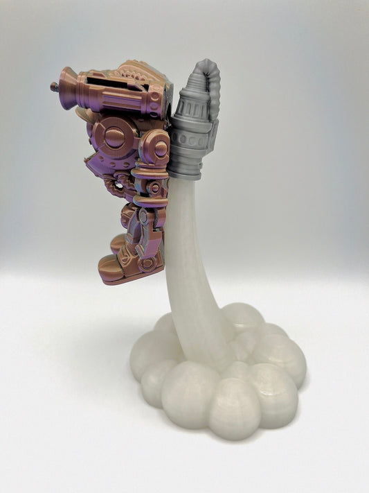 Astronaut with Glow in the Dark Smoke Stack - Large