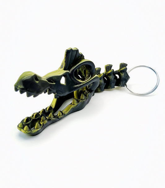 Spinosaurus Head Keyring