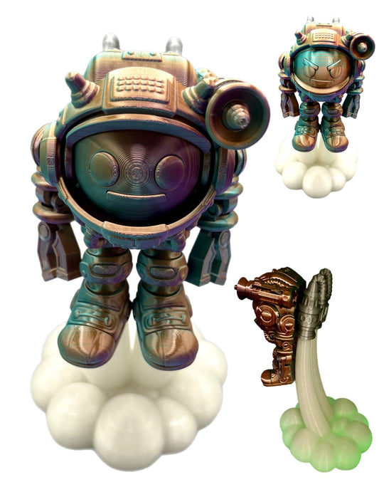 Astronaut with Glow in the Dark Smoke Stack - Large
