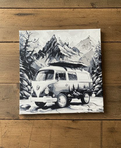 Textured 3D Printed Picture - VW Camper Van